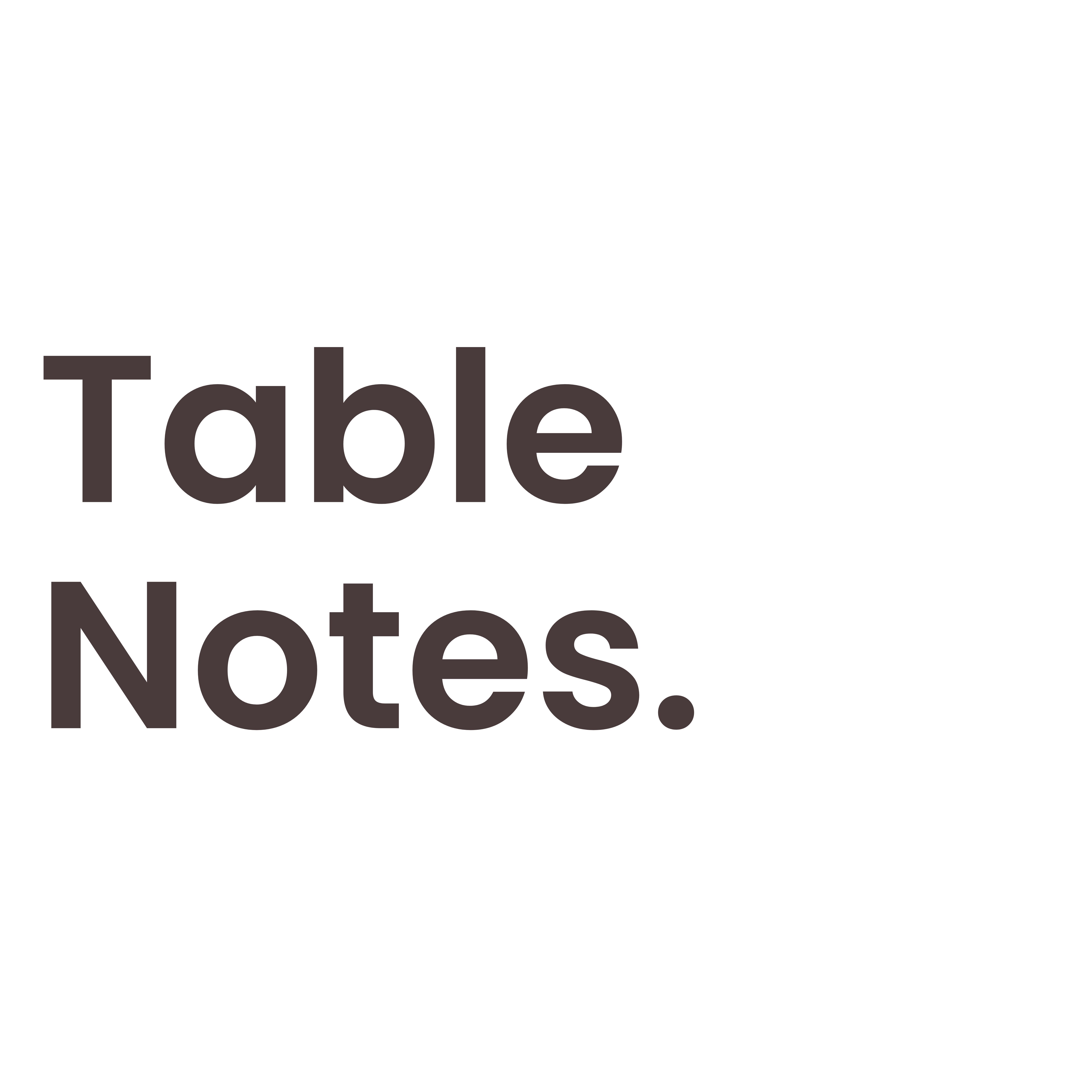 Table Notes